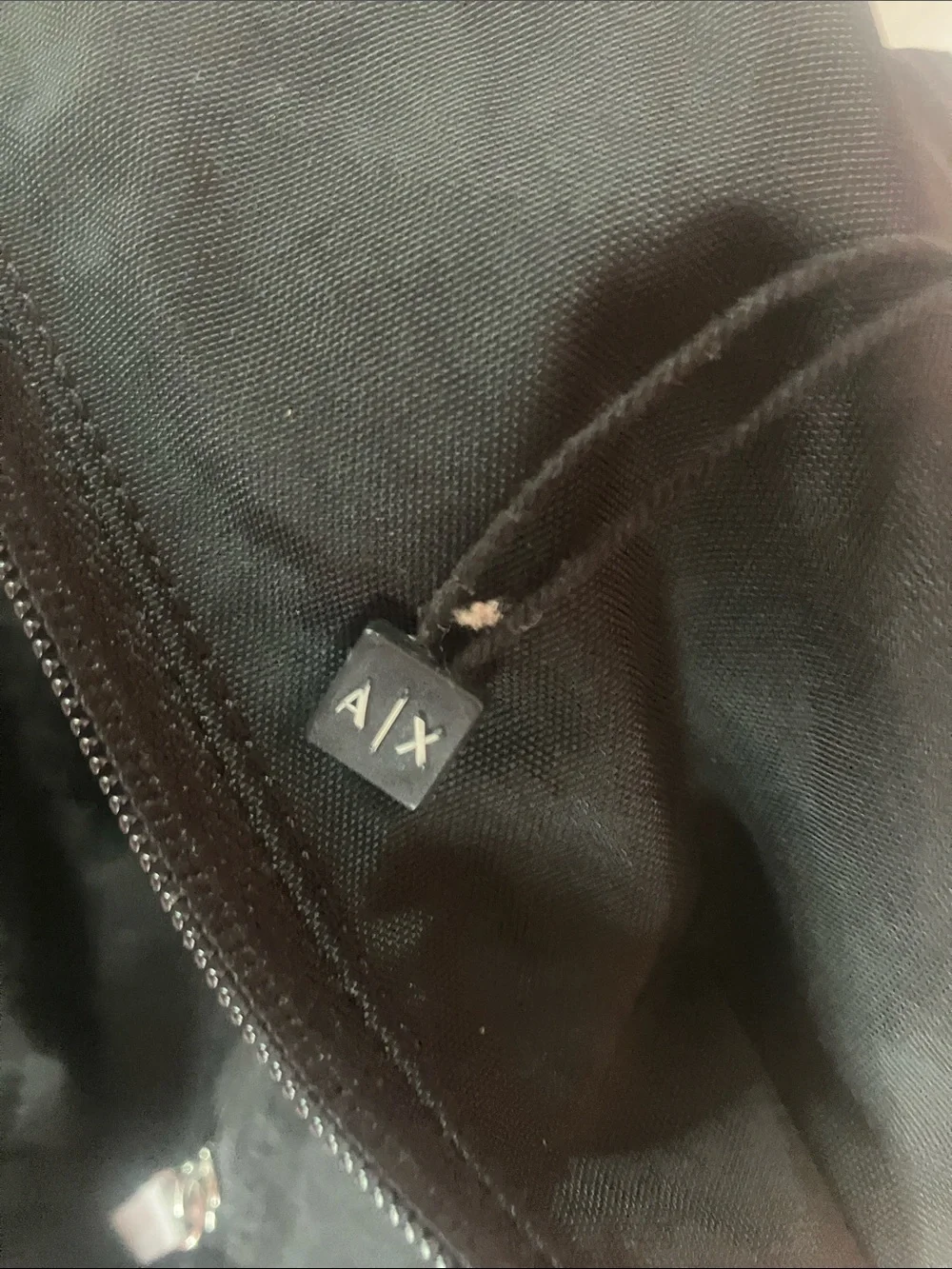 Armani Exchange Black Backpack with Front Pocket